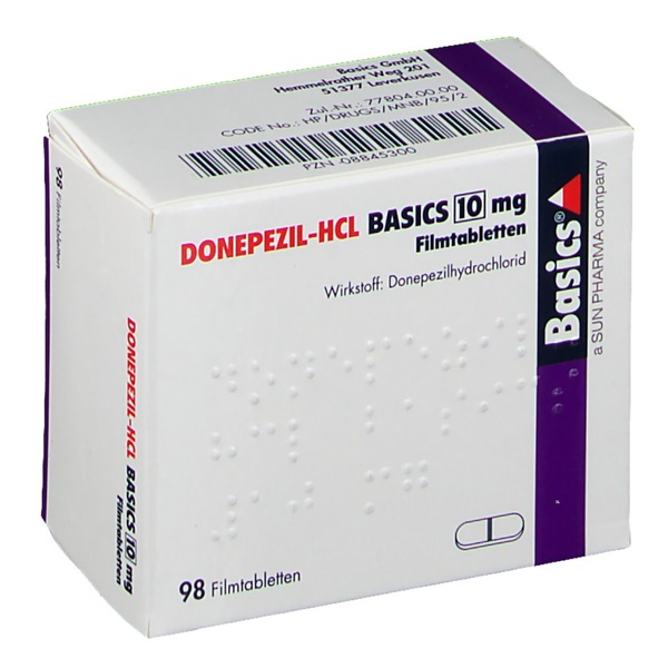 Donepezil-HCL Basics 10 mg 98 Filmtabletten